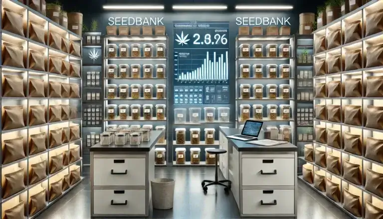 photo of a seedbank with lots of bulk seeds