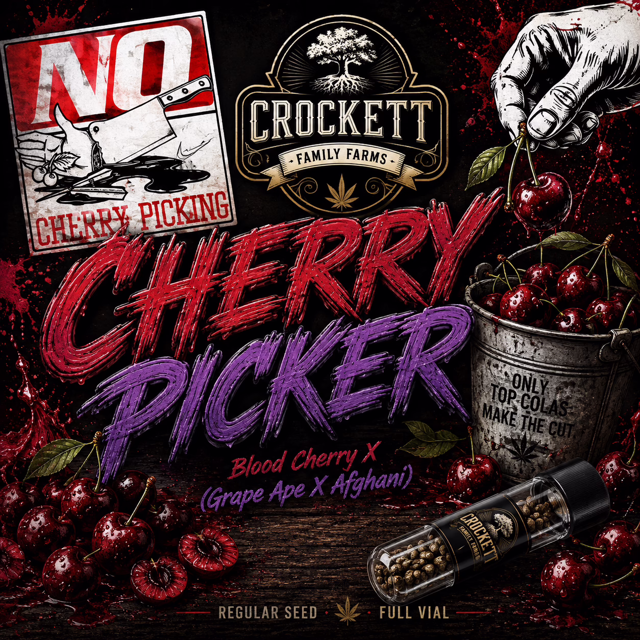 Cherry Picker regular cannabis seeds from Crockett Family Farms