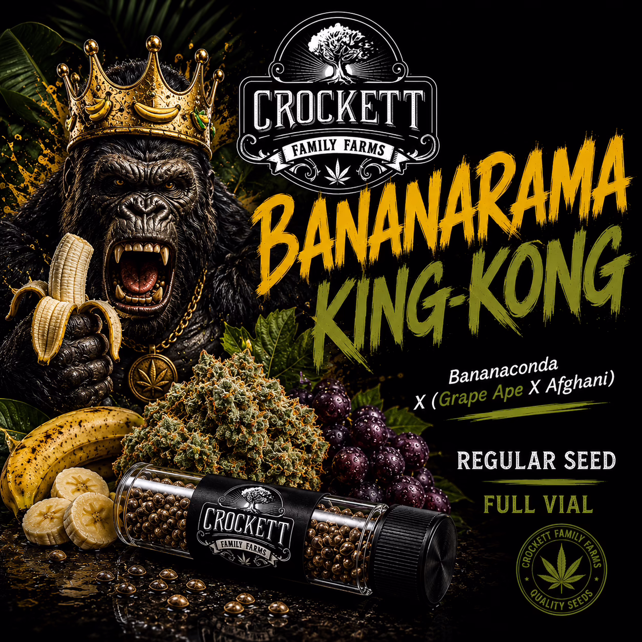 Bananarama King-Kong regular cannabis seeds from Crockett Family Farms