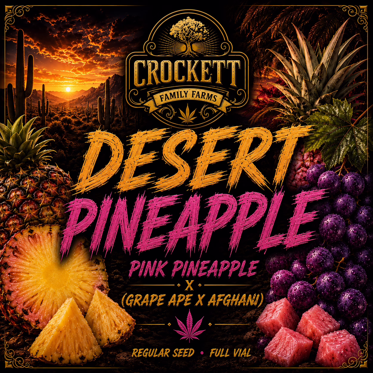 Desert Pineapple regular cannabis seeds from Crockett Family Farms